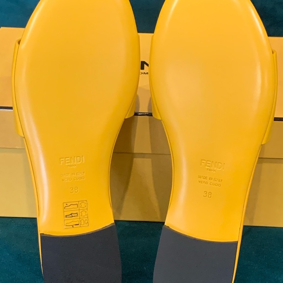 SOLD-Fendi slide sandals size 38 - Picture 6 of 6